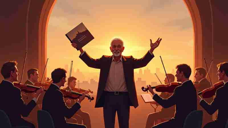 71-Year-Old Man Releases New Album with Royal Philharmonic Orchestra after Creating Tribute Album for Late Wife, Concept art for illustrative purpose, tags: paul mit - Monok